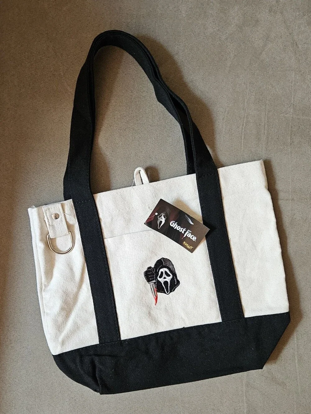 Spirit Halloween Ghost Face Mini Tote Bag